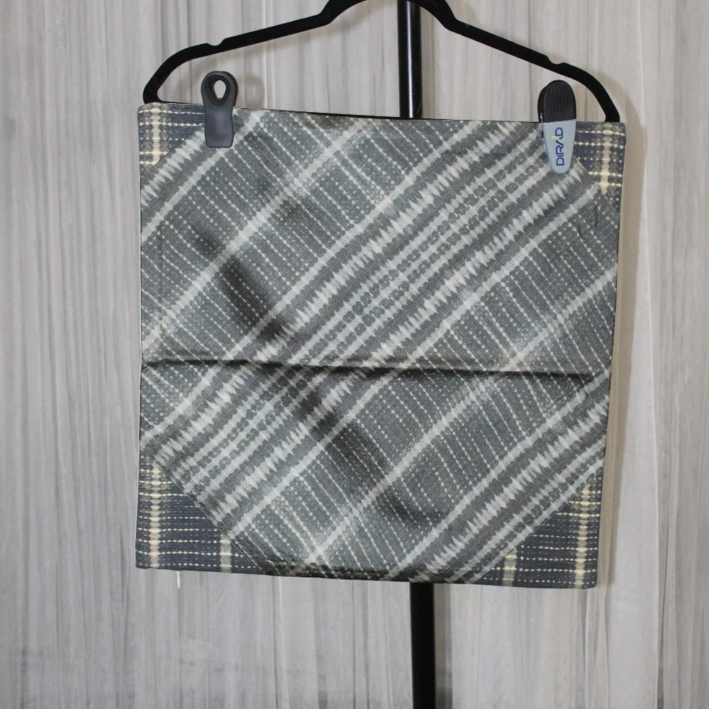 Williams Sonoma Pieced Faux Shibori Pillow Cover.  Sz. 18